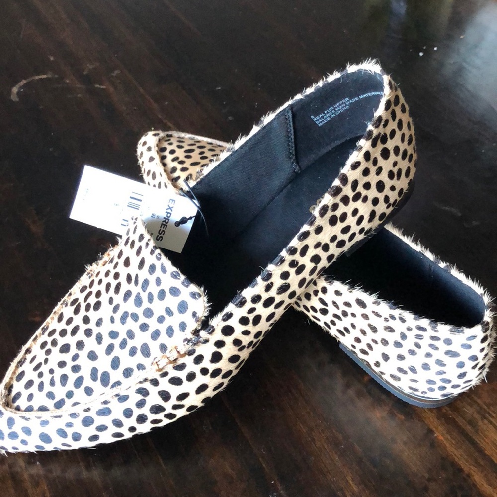 Leopard print flats